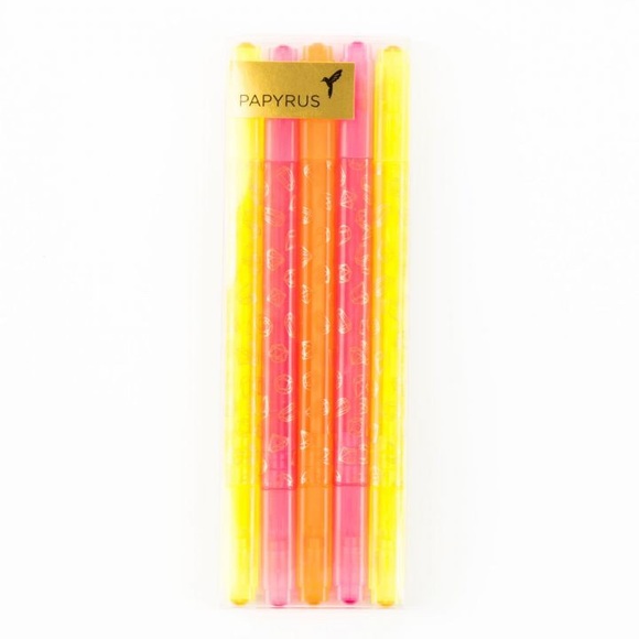 Papyrus Golden Gem Highlighters (Set of 5)